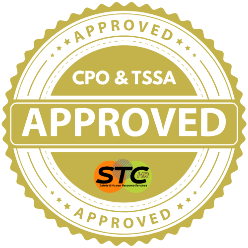 STC CPO & TSSA approved training providers seal
